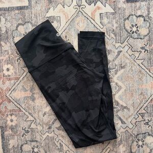 Lululemon Athletica Align Black Camouflage Leggings